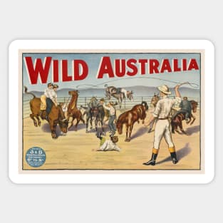 Wild Australia Vintage Poster 1910 Sticker